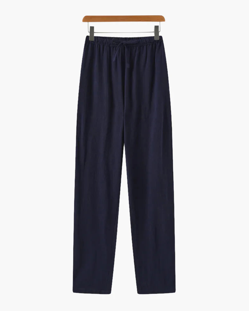 Relaxed Linen Drawstring Pants