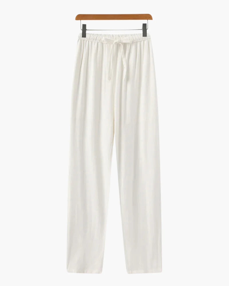 Relaxed Linen Drawstring Pants