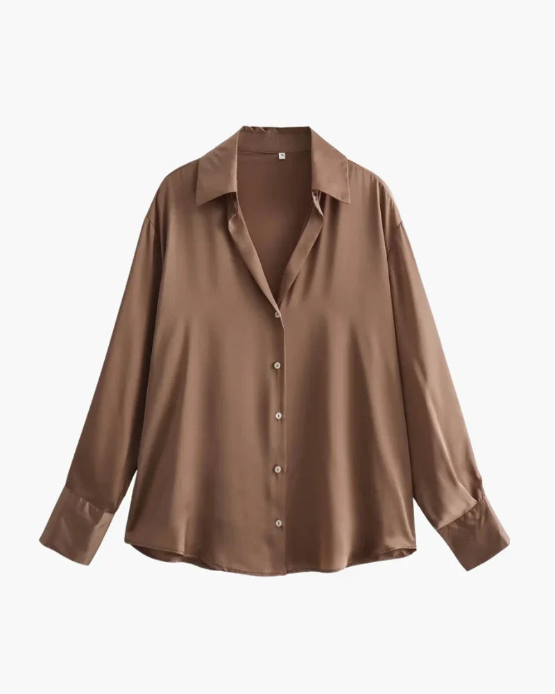 [Bundle Trio] Vernier Éclat Satin Blouse